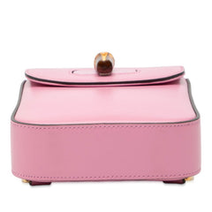 グッチ バンブー ミニ リュック バックパック 702106 ピンク レザー レディース GUCCI 中古