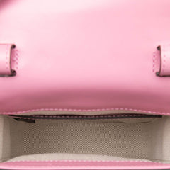 グッチ バンブー ミニ リュック バックパック 702106 ピンク レザー レディース GUCCI 中古