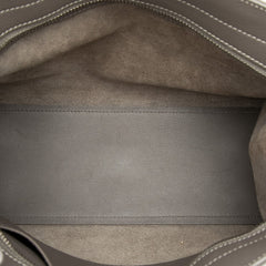 サンローラン YSLロゴ ベイビーカバス ハンドバッグ ショルダーバッグ 2WAY 424868 グレー レザー レディース SAINT LAURENT 【中古】