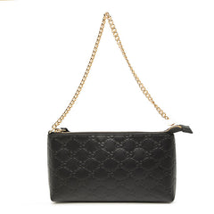 グッチ グッチシマ チェーン ショルダーバッグ リストウォレット 428449 ブラック レザー レディース GUCCI 中古