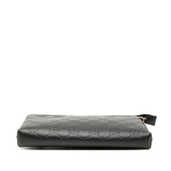 グッチ グッチシマ チェーン ショルダーバッグ リストウォレット 428449 ブラック レザー レディース GUCCI 中古