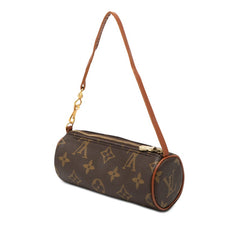 ルイ ヴィトン モノグラム パピヨン付属品 ミニハンドバッグ ポーチ ブラウン PVC レザー レディース LOUIS VUITTON 【中古】