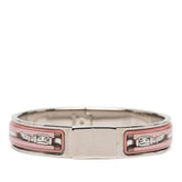 エルメス エマイユPM ベルト モチーフ ブレスレット バングル シルバー ピンク メタル レディース HERMES 【中古】