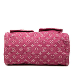 ルイ ヴィトン モノグラム デニム ネオスピーディ ハンドバッグ M95214 ピンク デニム レザー レディース LOUIS VUITTON 【中古】