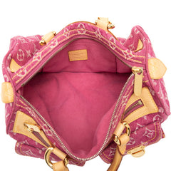 ルイ ヴィトン モノグラム デニム ネオスピーディ ハンドバッグ M95214 ピンク デニム レザー レディース LOUIS VUITTON 【中古】