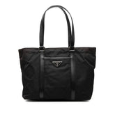 プラダ 三角ロゴプレート トートバッグ ショルダーバッグ BR2311 ブラック ナイロン レザー レディース PRADA 【中古】