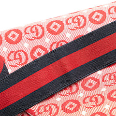 グッチ チルドレンズ GGロゴ 星 スター ウエストバッグ ボディバッグ 502095 レッド キャンバス レザー レディース GUCCI 【中古】