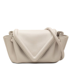 ボッテガヴェネタ ビーク スモール ショルダーバッグ ホワイト レザー レディース BOTTEGAVENETA 【中古】