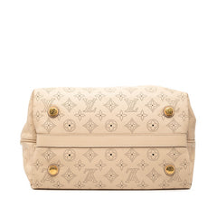 ルイ ヴィトン モノグラム マヒナ シールスPM ハンドバッグ M93818 オパール ベージュ レザー レディース LOUIS VUITTON 【中古】