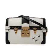 ルイ ヴィトン エピ トランククラッチ チェーン ショルダーバッグ ホワイト ブラック レザー レディース LOUIS VUITTON 【中古】