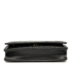 シャネル マトラッセ ココマーク チェーンウォレット ショルダーバッグ ブラック キャビアスキン レディース CHANEL 【中古】