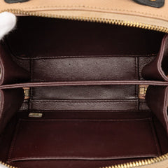 シャネル ココマーク マトラッセ CCフィリグリー チェーン ショルダーバッグ ベージュ ブラック キャビアスキン レディース CHANEL 【中古】
