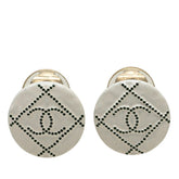 シャネル ココマーク イヤリング ホワイト メタル レディース CHANEL 【中古】