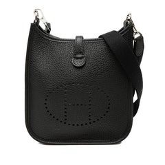 エルメス エブリンTPM 斜め掛け ショルダーバッグ ノワール ブラック トリヨンクレマンス レディース HERMES 【中古】