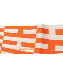 エルメス ツイリー OP’H スカーフ オレンジ シルク レディース HERMES 中古