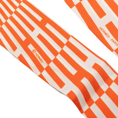 エルメス ツイリー OP’H スカーフ オレンジ シルク レディース HERMES 中古