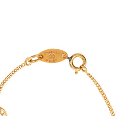 シャネル ココマーク ヴィンテージ ブレスレット ゴールド メッキ ラインストーン レディース CHANEL 【中古】