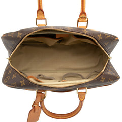 ルイ ヴィトン モノグラム ドーヴィル ハンドバッグ M47270 ブラウン PVC レザー レディース LOUIS VUITTON 【中古】