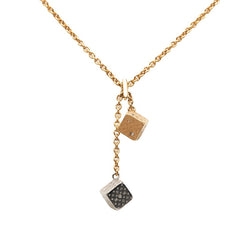 ルイ ヴィトン ラッキーグラム ネックレス M62804 ゴールド メッキ ラインストーン レディース LOUIS VUITTON 【中古】