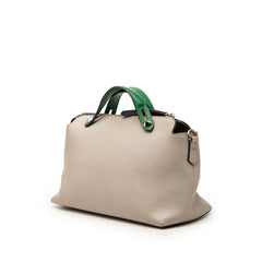 フェンディ バイザウェイ ミディアム ハンドバッグ ショルダーバッグ 2WAY 8BL124 グレー グリーン レザー レディース FENDI 【中古】