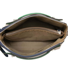 フェンディ バイザウェイ ミディアム ハンドバッグ ショルダーバッグ 2WAY 8BL124 グレー グリーン レザー レディース FENDI 【中古】