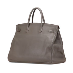 エルメス バーキン40 ハンドバッグ エタン グレー シルバー金具 トゴ レディース HERMES 【中古】