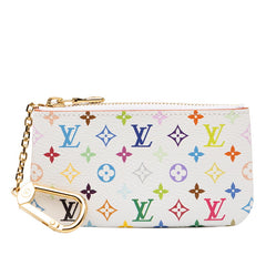 ルイ ヴィトン × TM モノグラム マルチカラー ポシェット クレ ポーチ M28388 ホワイト マルチカラー PVC レザー レディース LOUIS VUITTON 中古