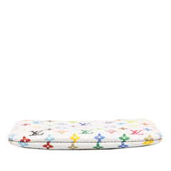 ルイ ヴィトン × TM モノグラム マルチカラー ポシェット クレ ポーチ M28388 ホワイト マルチカラー PVC レザー レディース LOUIS VUITTON 中古