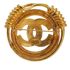 シャネル ヴィンテージ ココマーク ブローチ ゴールド メッキ レディース CHANEL 【中古】