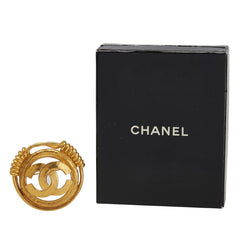 シャネル ヴィンテージ ココマーク ブローチ ゴールド メッキ レディース CHANEL 【中古】