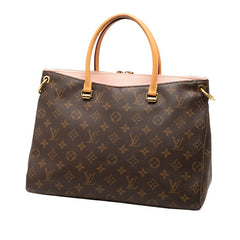 ルイ ヴィトン モノグラム パラス ハンドバッグ ショルダーバッグ 2WAY M40468 ブラウン PVC レザー レディース LOUIS VUITTON 【中古】