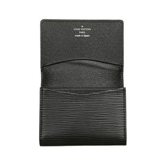 ルイ ヴィトン エピ アンヴェロップ カルト ドゥヴィジット カードケース 名刺入れ M56582 ノワール ブラック レザー メンズ LOUIS VUITTON 【中古】