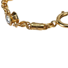 シャネル ココマーク ペンダントネックレス ゴールド メッキ ラインストーン レディース CHANEL 【中古】