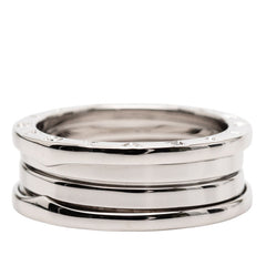 ブルガリ B-zero1 ビーゼロワン リング 指輪 #60 K18WG ホワイトゴールド メンズ BVLGARI 【中古】
