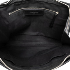 バレンシアガ ロゴ クラッチバッグ セカンドバッグ ブラック レザー レディース BALENCIAGA 【中古】