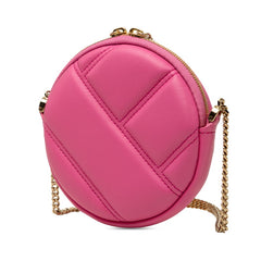 ブルガリ セルペンティ カボション ミニ チェーン ショルダー ポシェット ピンク レザー レディース BVLGARI 【中古】
