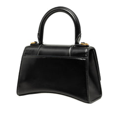 バレンシアガ アワーグラスXS ハンドバッグ ショルダーバッグ 2WAY 592833 ブラック レザー レディース BALENCIAGA 【中古】