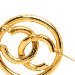 シャネル ココマーク ヴィンテージ ラウンド ブローチ 93P刻印 ゴールド メッキ レディース CHANEL 【中古】