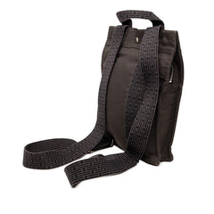 エルメス エールライン アドPM リュック デイパック バックパック グレー キャンバス レディース HERMES 【中古】