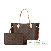 ルイ ヴィトン モノグラム ネヴァーフルMM トートバッグ M40156 ブラウン PVC レザー レディース LOUIS VUITTON 【中古】