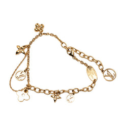 ルイ ヴィトン ブラスレ ブルーミング チェーン ブレスレット M64858 ゴールド メッキ レディース LOUIS VUITTON 【中古】