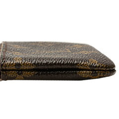 ルイ ヴィトン モノグラム ポシェット クレ コインケース キーケース M62650 ブラウン PVC レザー レディース LOUIS VUITTON 【中古】