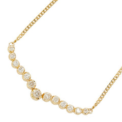 K18YG イエローゴールド ダイヤ1.00ct ペンダント ネックレス レディース 【中古】