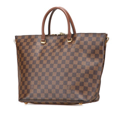 ルイ ヴィトン ダミエ ベルモント ハンドバッグ ショルダーバッグ 2WAY N63169 エベヌ ブラウン PVC レザー レディース LOUIS VUITTON 【中古】