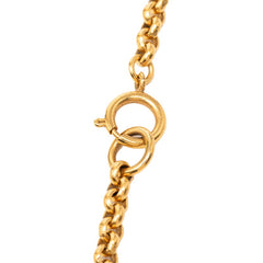 シャネル ヴィンテージ ココマーク チェーン ネックレス ゴールド メッキ レディース CHANEL 中古