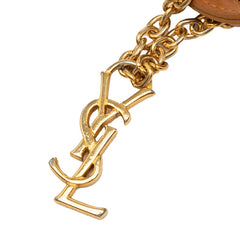 サンローラン YSLロゴ モノグラム リュック バックパック ブラック ブラウン レザー レディース SAINT LAURENT 【中古】