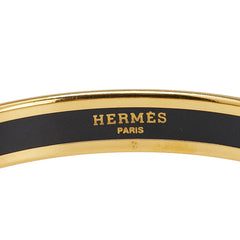 エルメス エマイユPM 七宝焼き バングル ゴールド マルチカラー メッキ レディース HERMES 【中古】