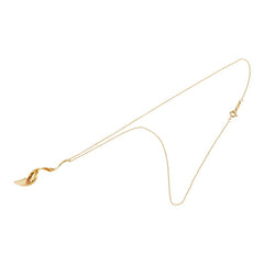 ティファニー ゲーリー オーキッド チェーン ペンダント ネックレス K18YG イエローゴールド Au750 レディース TIFFANY&Co. 【中古】
