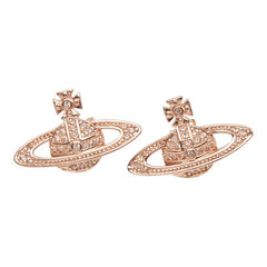 ヴィヴィアンウエストウッド オーブ スタッドピアス ピンクゴールド メッキ ラインストーン レディース Vivienne Westwood 【中古】