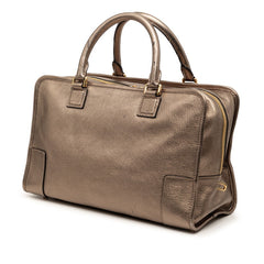 ロエベ アナグラム アマソナ36 ハンドバッグ ゴールド系 レザー レディース LOEWE 【中古】